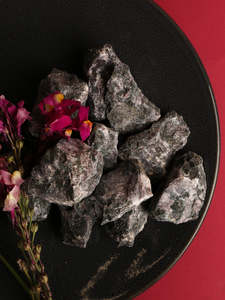 Ethically Sourced Crystals: Rough Indigo Gabbro Pieces