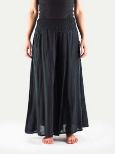 Wide Leg Smocked Pants