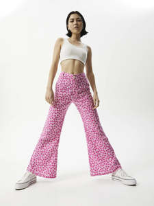 Womens Pants: Madeline Birkin - Hemp Flared Pants