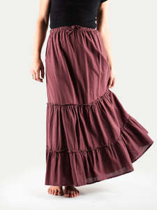 Cotton Tiered Skirt