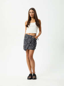 Skirts: Paisley - Recycled Mini Wrap Skirt