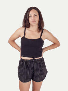 Womens Shorts: Cotton Stripe Shorts