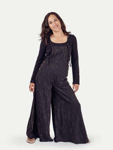 Cotton Wide Leg Overalls