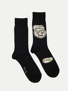 Mens Socks: Mens Socks - Get Shit Done. Later