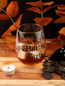 Witches Brew Stemless Wine Glass