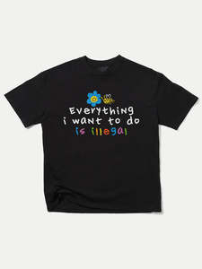 Brand Threadheads Men: Everything is Illegal T-Shirt