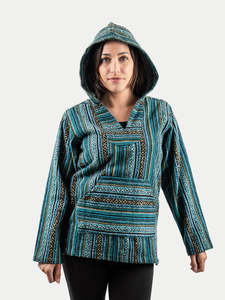 Unisex Cotton Stripey Hoody