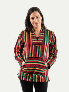 Unisex Cotton Stripey Hoody