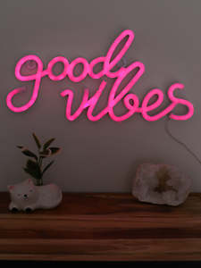 Good Vibes Colour Changing Neon Light