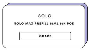 Solo Max Prefill 16mL 14k Pod