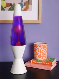 Liquid Lamp White / Purple / White