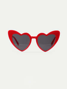 Sunglasses: Heart Cateye Sunglasses