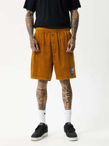 Waterfall Ninety Eights - Hemp Corduroy Elastic Waist Shorts
