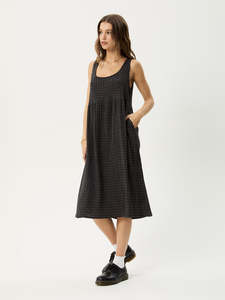 Dusk - Hemp Seersucker Check Midi Dress