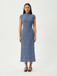 Elodie - Hemp Seersucker Midi Dress
