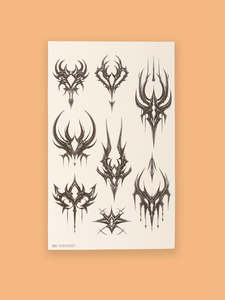 Semi Permanent Tattoo - Medium Set