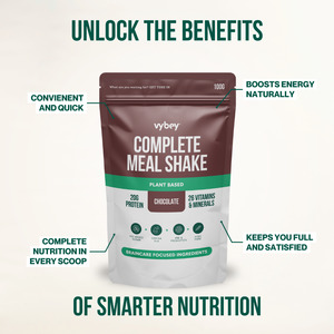 Vybey Meal Replacement Shakes: Complete Meal Replacement Powder - Travel Packs - 700g