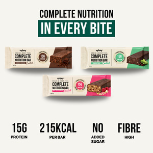 Vybey Powders For Homepage: Complete Nutrition Bars - 60g Coated