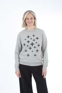 Crew - Slate with Black Scattered Crosses - Pre Order 2 - 3 Weeks
