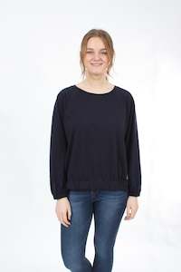 Harper Top: Harper Top Merino - Navy - Pre Order