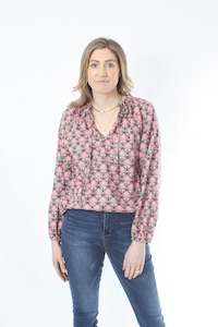 Parker Top: Parker Top - Pink Print