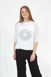 Emma Top - White Chiffon - Pre-Order