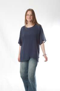 Shelley Top - Denim Blue