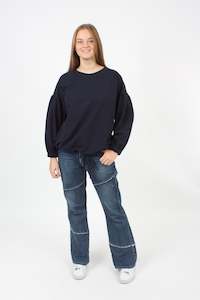 Mila Sweater: Mila Sweater - Navy - Pre Order