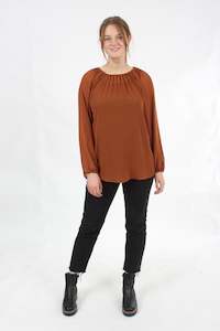 Eva Top: Eva Top - Rust - Pre Order