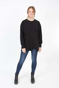 Hazel Top: Hazel Sweater - Black - Pre-Order