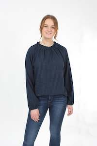 Willow Top: Willow Top - Navy - Pre-Order