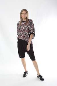 Vanessa Top: Vanessa Top - Pink Hydrangeas Print