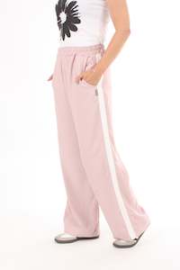 Olivia Pants - Pink with White stripe - Pre-Order