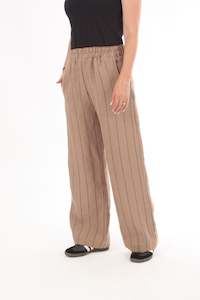 Lexi Pants - Linen - Toffee - Pre-Order