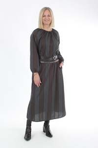 Jemima Dress: Jemima Dress - Chocolate Black Print