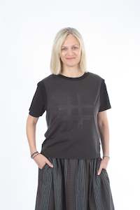 Vest: Vest Merino - Chocolate with Black Trims