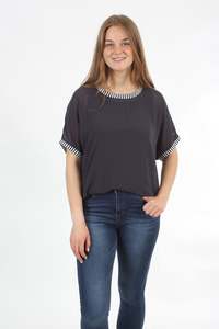 Zoey Top - Charcoal - Pre-Order