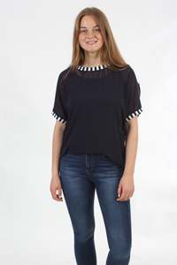 Zoey Top - Navy - Pre-Order