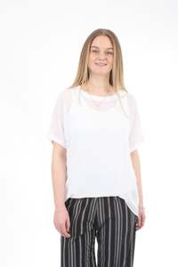 Zoey Top - Plain White - Pre-Order