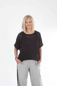 Zoe Dress: Zoey Top - Plain Black - Pre-Order