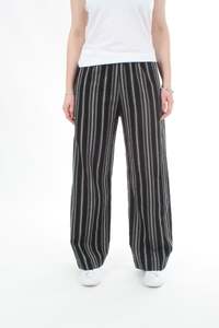 Lexi Pants: Lexi Pants - Black Stripe - Pre Order