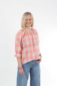 Cora Tops: Cora Top - Check