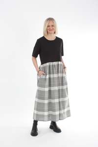 Sofia Dress: Sofia Dress - Black and Check