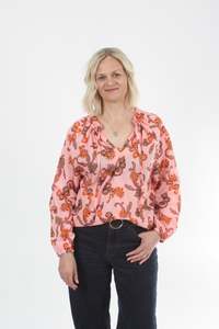 Parker Top: Parker Top - Pink Floral