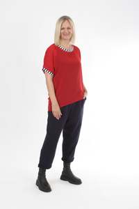 Zoe Dress: Zoey Top - Red