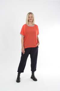 Zoe Dress: Zoey Top - Tangerine