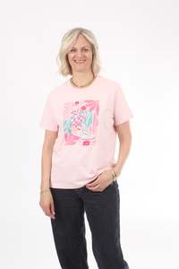Tee Shirt - Pink - Boot Print