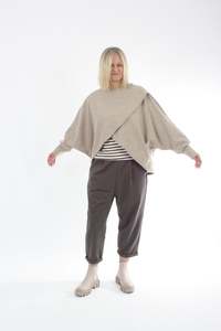 Latest: Cross Over Jumper - Oat
