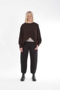 Latest: Cross Over Jumper - Chocolate