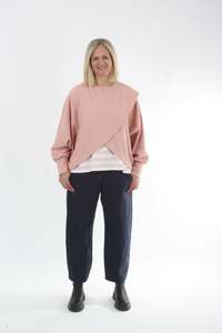 Latest: Cross Over Jumper - Pink